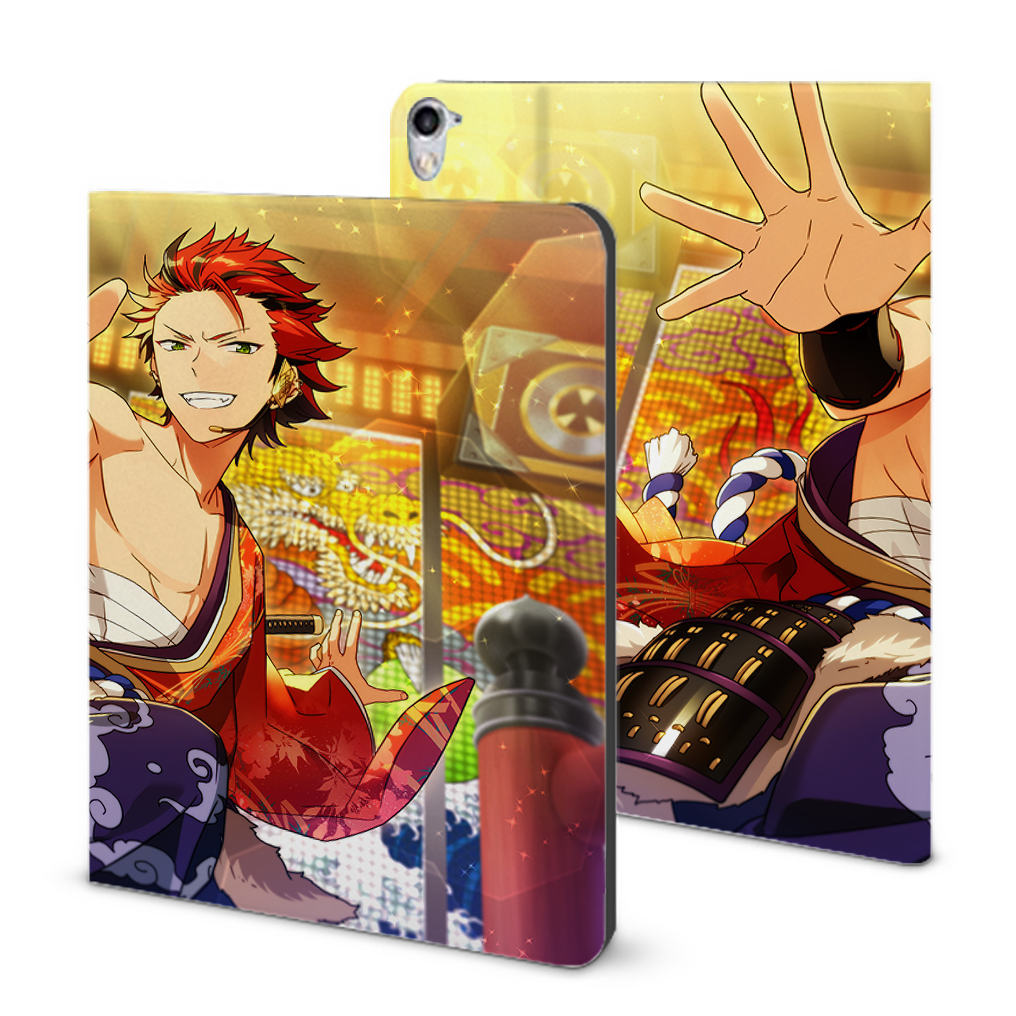（画像用） あんさんぶるスターズ! Ensemble Stars IPad ケース ブック型 PUレザー TPU 耐衝撃 軽量 薄型 ペン収納なし 全面保護 IPad 各モデル対応